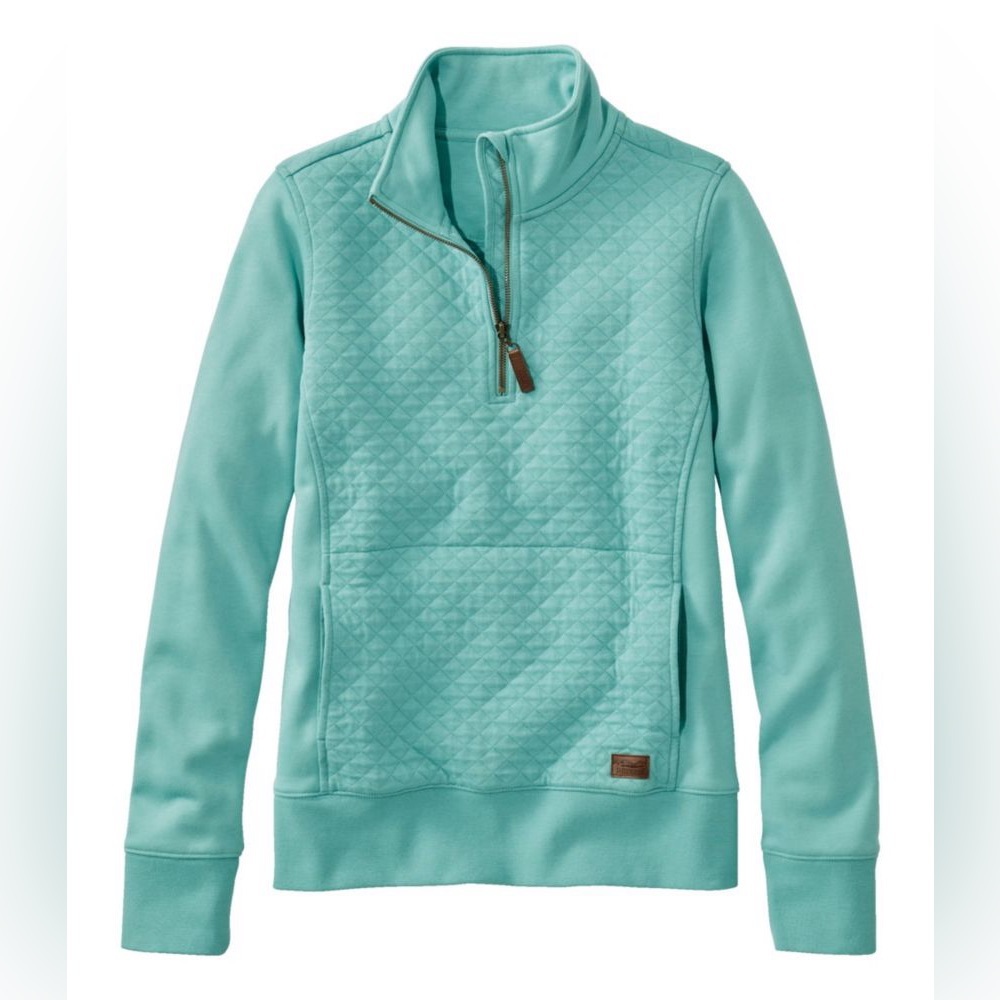 LL Bean Women's Quilted Quarter-Zip Pullover